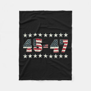 Womens Pro Trump 2024 45th Potus 45=47 President 2 Fleece Blanket