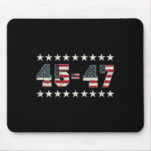 Womens Pro Trump 2024 45th Potus 45=47 President 2 Mouse Pad