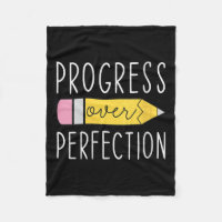 Womens Progress Over Perfection Motivational Teach