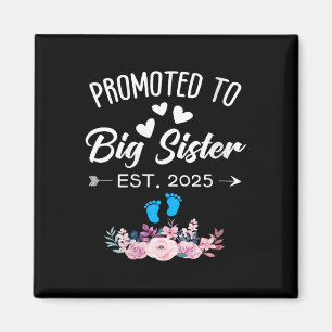 Womens Promoted To Big Sister 2025 It's A Boy - Ba Magnet
