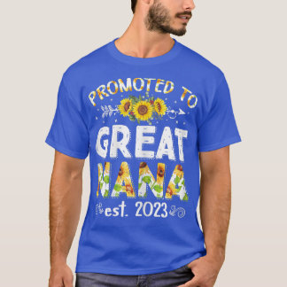 Womens Promoted To Great Nana Est  T-Shirt