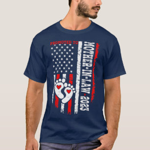 Womens Promoted To MotherInLaw Est 2023 New Mom Am T-Shirt
