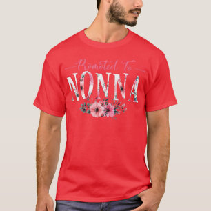 Womens Promoted to Nonna 2022 First Time Grandma M T-Shirt