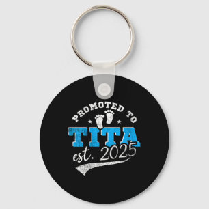 Womens Promoted To Tita 2025 New Filino Aunt Vinta Keychain