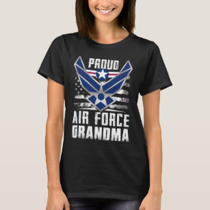 Womens Proud Air Force Grandma US Air Force Milita T-Shirt