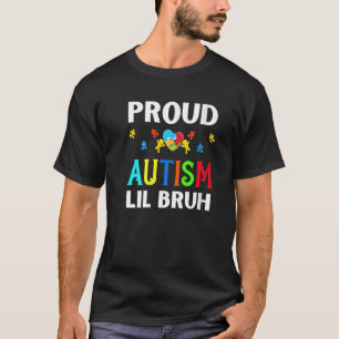 Womens Proud Autism Brothers Bruh Bro Man Autistic T-Shirt