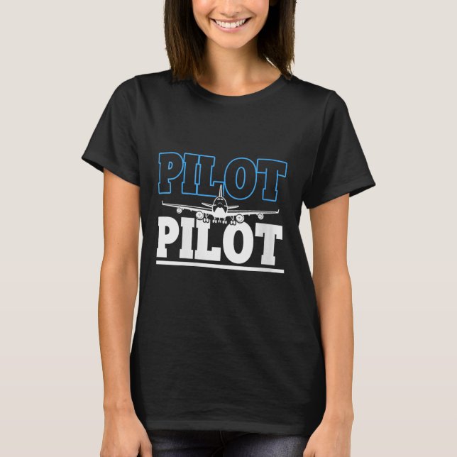 Womens Proud Commercial Airline Lot Airplane Caree T-Shirt (Front)