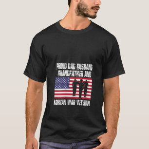 Womens Proud Dad Husband Grandfather and Korean Wa T-Shirt