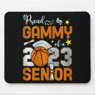 Womens proud gammy of a 2023 senior basketball gra mouse pad