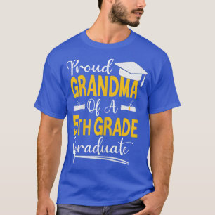 Womens Proud Grandma Of 2022 5th Grade Graduation T-Shirt