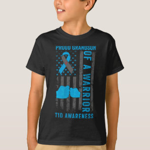 Womens Proud Grandson Of A T1d Warrior Type 1 Diab T-Shirt