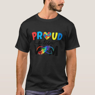 Womens Proud Mom Autism Awareness Family Matching T-Shirt