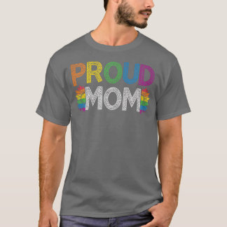 Womens Proud Mom LGBT  LGBT Pride Month Proud Mom  T-Shirt