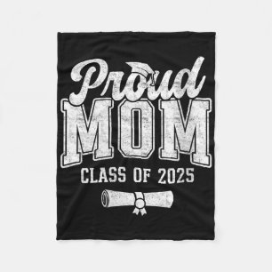 Womens Proud Mom Of 2025 Graduate Senior Mom 25 Gr Fleece Blanket