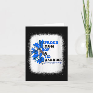 Womens Proud Mom Of A T1d Warrior Type 1 Diabetes Card