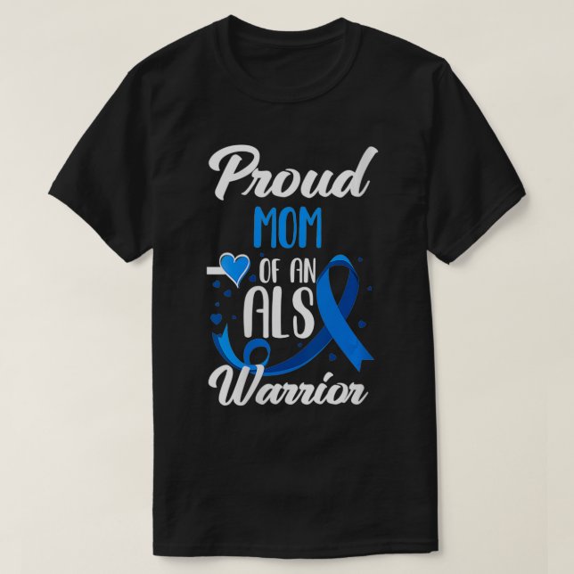 Womens Proud Mom Of An ALS Warrior Daughter Son AL T-Shirt (Design Front)