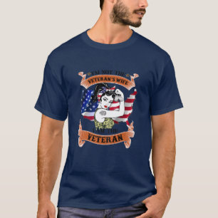 Womens Proud Navy Aunt I'm Not The Veteran's Wife T-Shirt