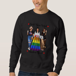 Womens Proud Puerto Rican Lgbtq Roots Lesbo Gay Fl Sweatshirt