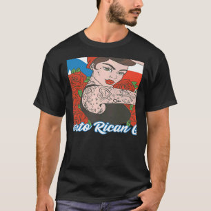 Womens Puerto Rican Girl Puerto Rico Women Boricua T-Shirt