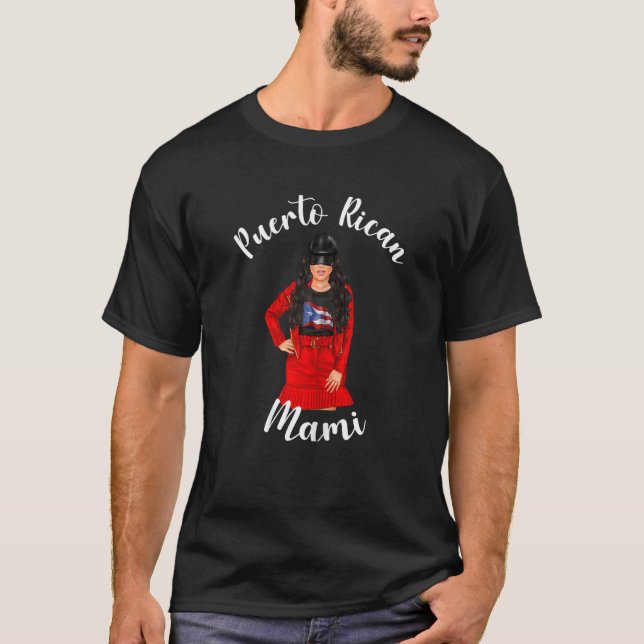 Womens Puerto Rican Mami Patriotic Puerto Rico Fla T-Shirt (Front)
