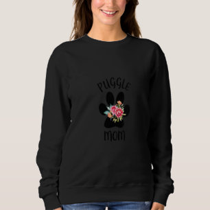 Womens Puggle Mom For Women Wife  For Girlfriend Sweatshirt