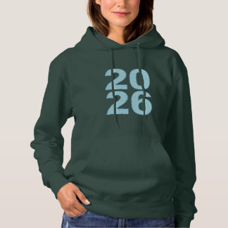 Women's Pullover Hoodie deep forest GOOD YEAR 26