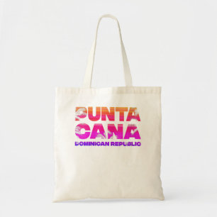 Womens Punta Cana Vacation Souvenir Palm Trees Tro Tote Bag