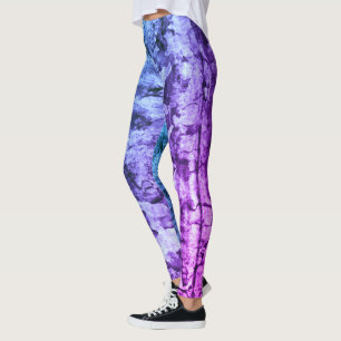 Women's Purple Leggings - Colourful Yoga Pants