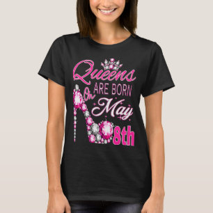 Women's Queens are born on May 8th Taurus queen wa T-Shirt
