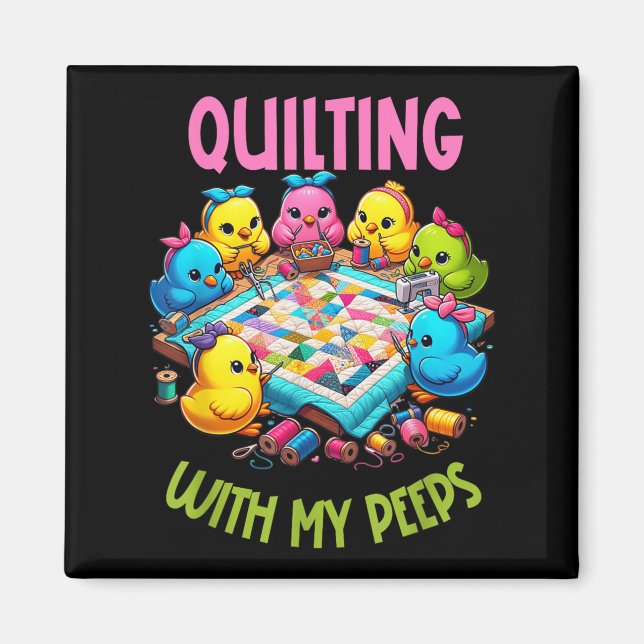 Womens Quilting With My Funny Quilting Gift For Wo Magnet (Front)