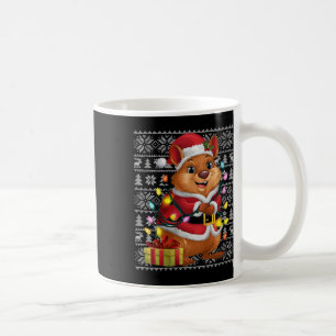 Womens Quokka Xmas Sweater Style Ugly Santa Quokka Coffee Mug