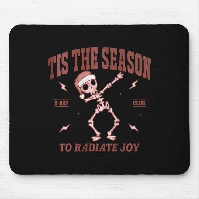 Womens Radiate Joy Rad Tech Radiologist Christmas  Mouse Pad (Front)