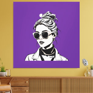 Womens Raiders - Running the world, girls style ! Canvas Print