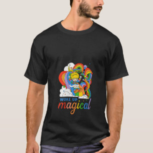 Womens Rainbow Brite Woke Up Magical Vintage Rainb T-Shirt