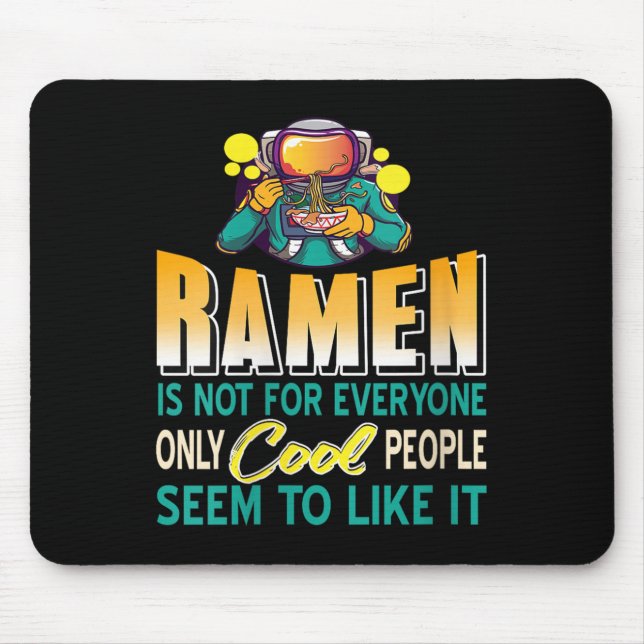 Womens Ramen Lovers Only Space Astronaut Funny Noo Mouse Pad (Front)
