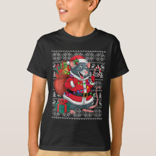 Womens Rat Xmas Sweater Style Ugly Santa Rat Chris