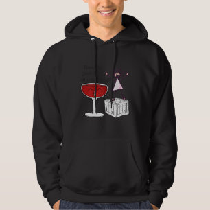 Womens Really just had one glass Giant Wine Glass Hoodie