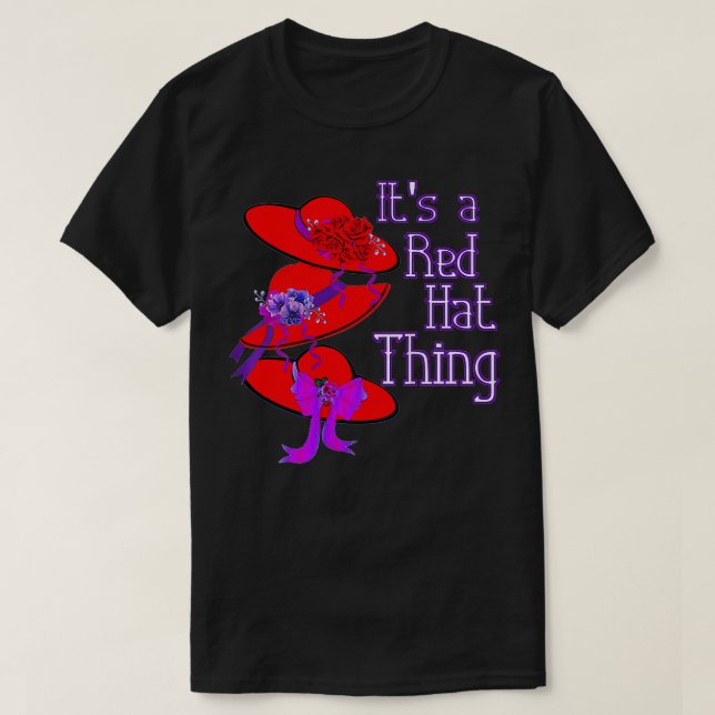 Womens Red Hat Its a Red Hat Gift  T-Shirt (Design Front)