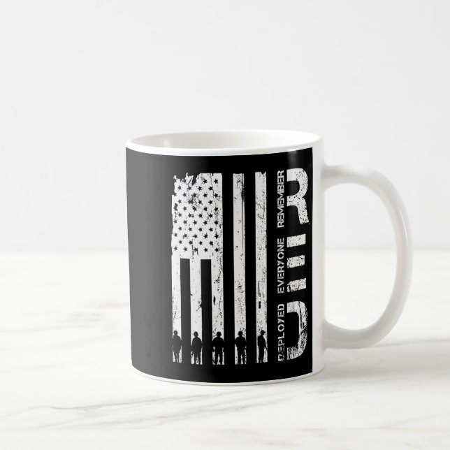 Womens Red Remember Everyone Deployed Military Fri Coffee Mug (Right)