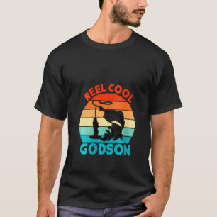 Womens Reel Cool Godson Fisher Fisherman Fathers D T-Shirt