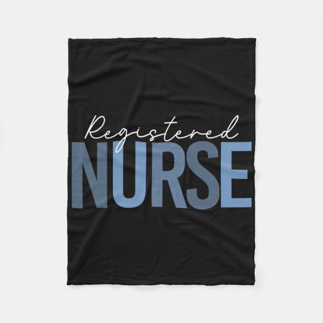 Womens Registered Nurse - Rn Nursing Nurse Day And Fleece Blanket (Front)