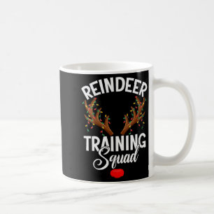 Womens Reindeer Training Squad Team Running Family Coffee Mug