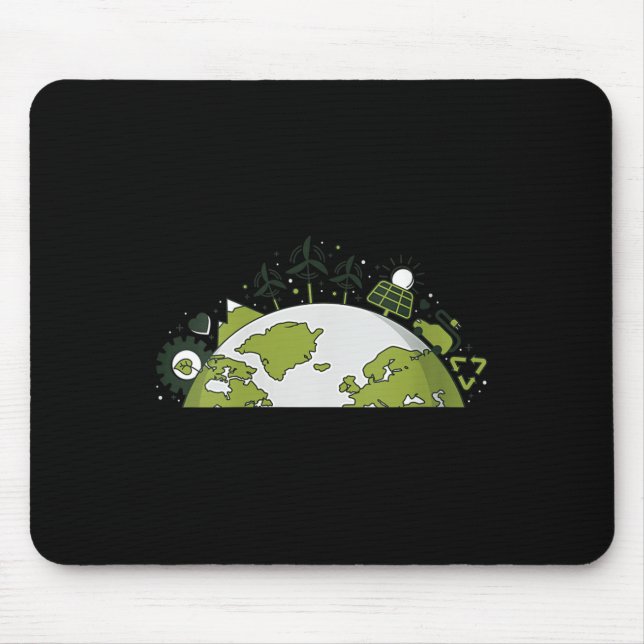 Womens Renewable Energy &amp; Recycling - Mouse Pad (Front)