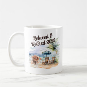 Women's Retirement Beach Chair  Coffee Mug