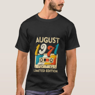 Womens Retro August 1971 Cassette Tape 50th Birthd T-Shirt