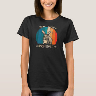 Womens Retro Bunny Graphic For Mom Best Mom Ever M T-Shirt