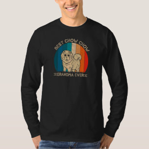 Womens Retro Chow Chow Dog Design For Grandma Mot T-Shirt