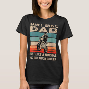 Womens Retro Dirtbike Motocross Dirt Bike Dad Mx V T-Shirt