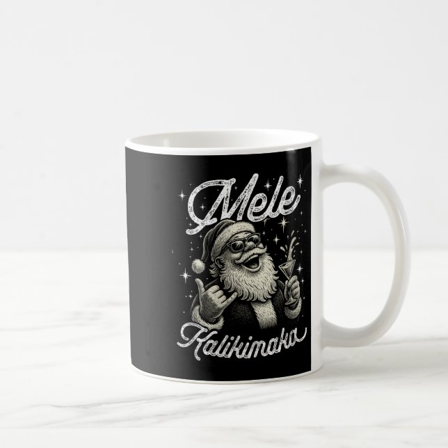 Womens Retro Mele Kalikimaka Hawaiian Christmas Ta Coffee Mug (Right)