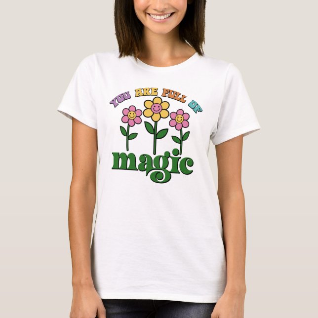 Women's Retro T-Shirt, YouAre Full Of Magic,  T-Shirt (Front)